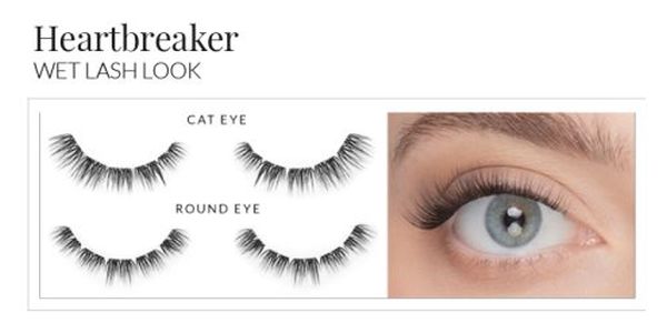 grappes de cils avec de la colle transparente nanolash