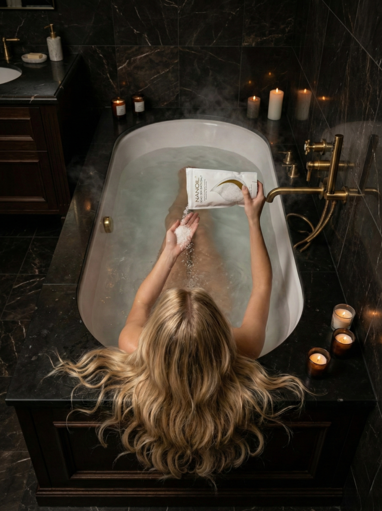 Le secret d&rsquo;une peau saine et soyeuse : les sels de bain Nanoil de la Mer Morte